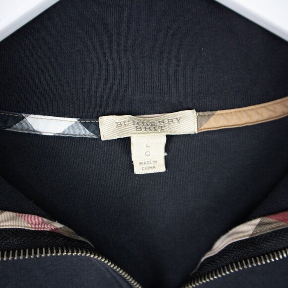 Burberry Brit Cotton Quarter Zip Sweater Mens Large - Picture 5 of 8